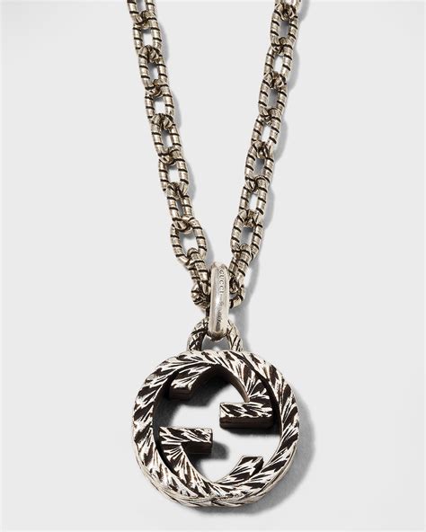 gucci interlocking g necklace replica|gucci interlocking g necklace men's.